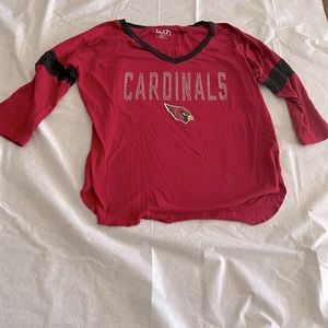 Arizona Cardinals Sparkle long sleeve light Tshirt